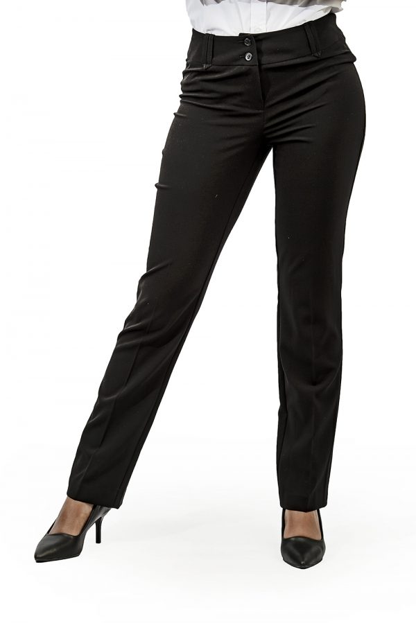 Ladies straight leg pants black