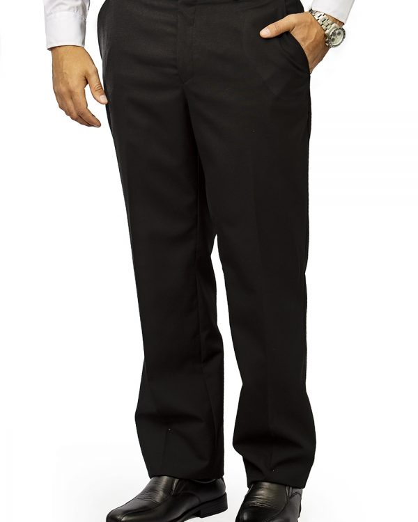 Mens trouser slim fit black