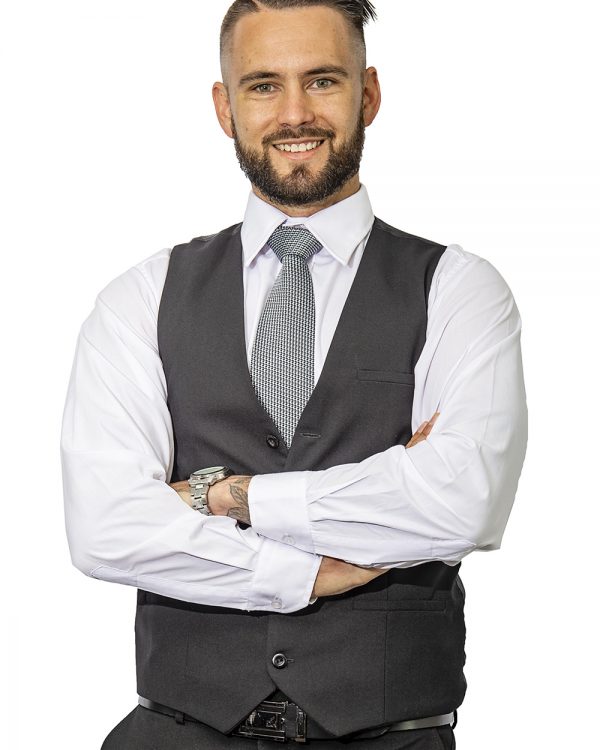 Mens Waistcoat black front