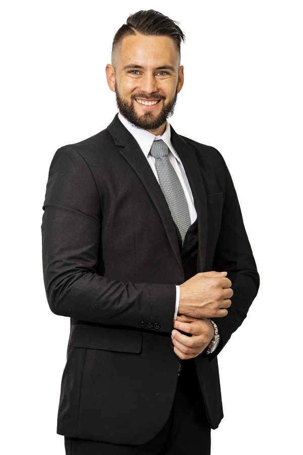 Men's slim fit jacket black