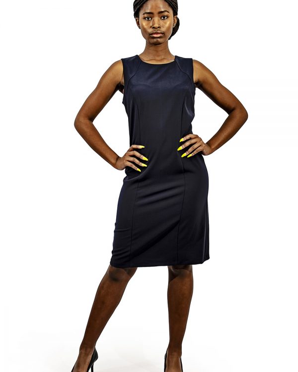 Ladies corporate shift dress Navy