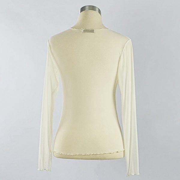 Plain Mesh Top White Back