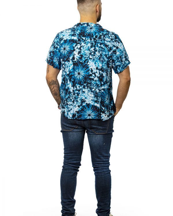 Mens Beach Shirt Blue
