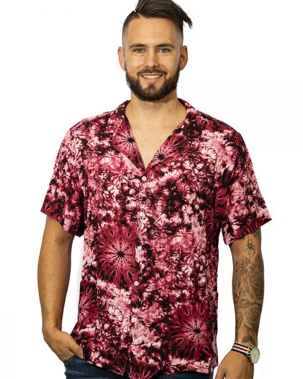 Mens Beach Shirt Red