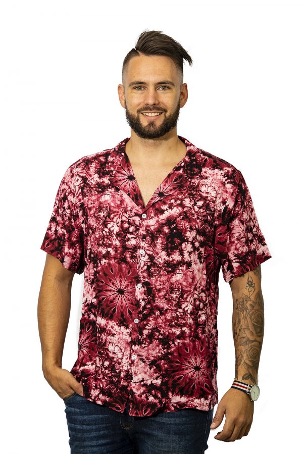 Mens Beach Shirt Red