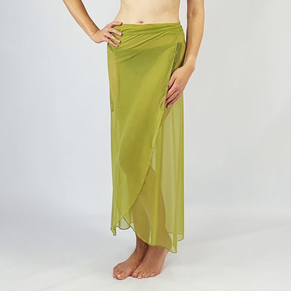 Mesh Over Skirt Green