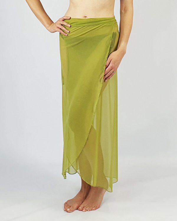 Mesh Over Skirt Green