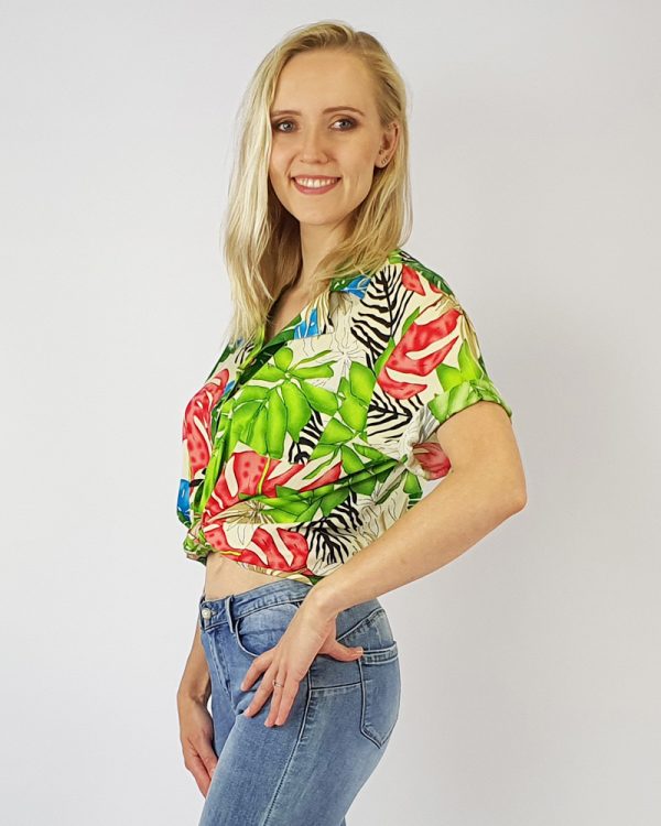 Ladies Beach Shirt Floral