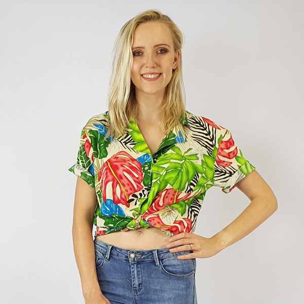 Ladies Beach Shirt Floral