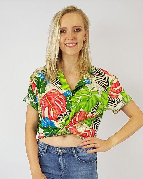 Ladies Beach Shirt Floral