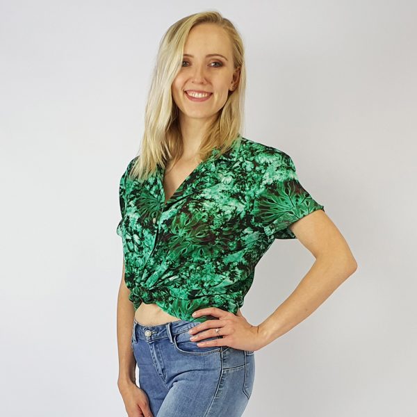 Ladies Beach Shirt Green