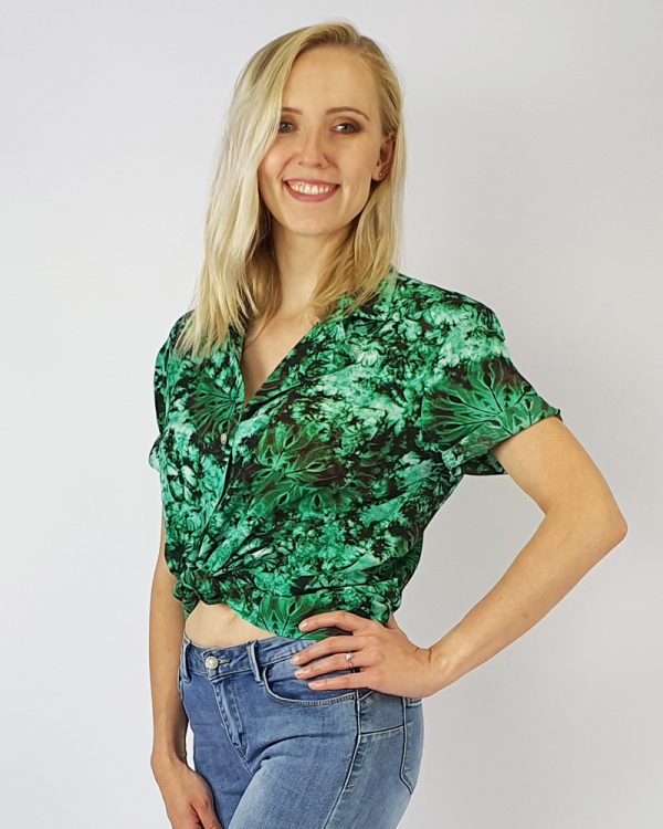 Ladies Beach Shirt Green