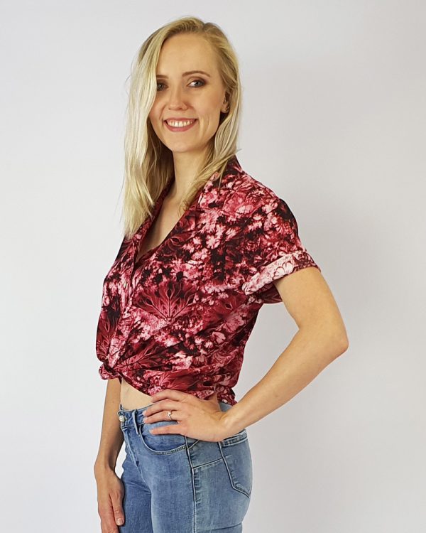 Ladies Beach Shirt Red
