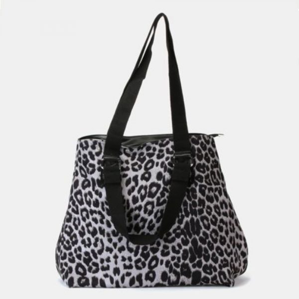 Animal Print Handbag Grey