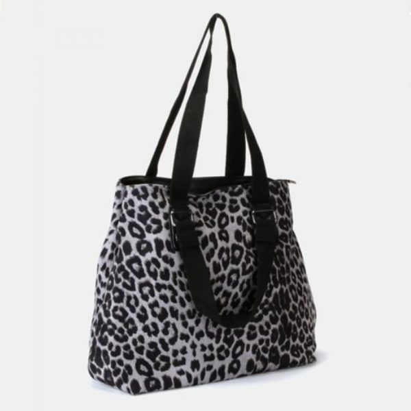 Animal Print Handbag Grey