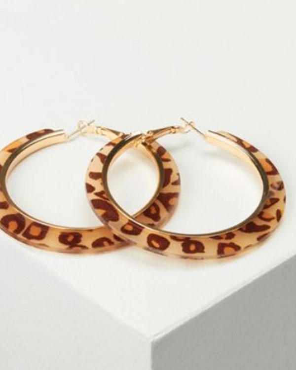 Animal hoop earrings
