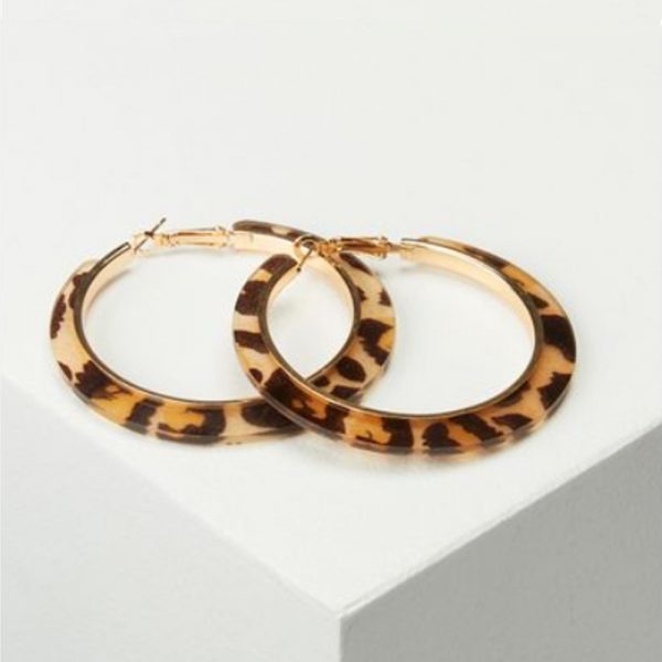 Animal hoop earrings