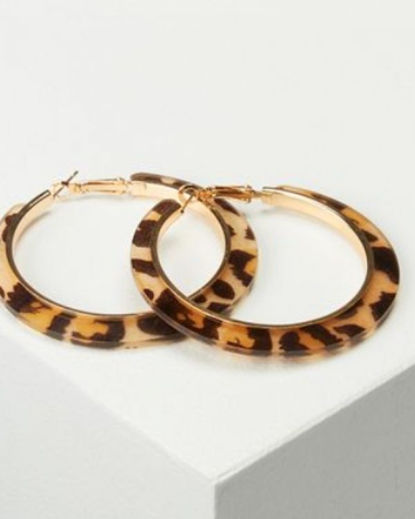 Animal hoop earrings