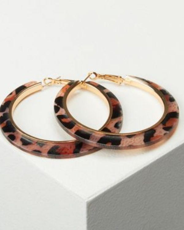 Animal hoop earrings