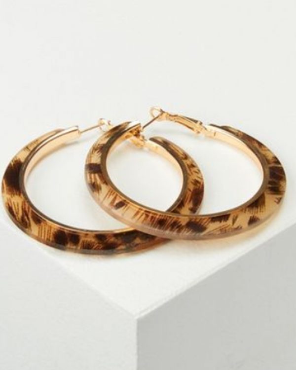Animal hoop earrings