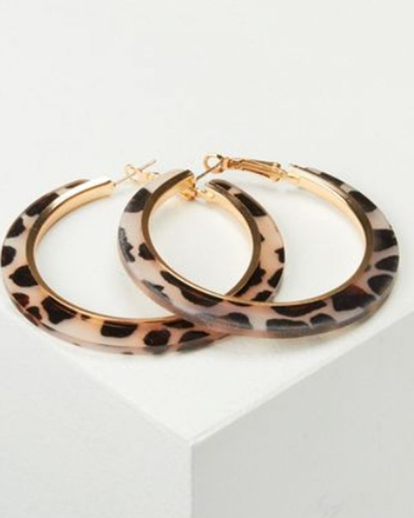 Animal hoop earrings