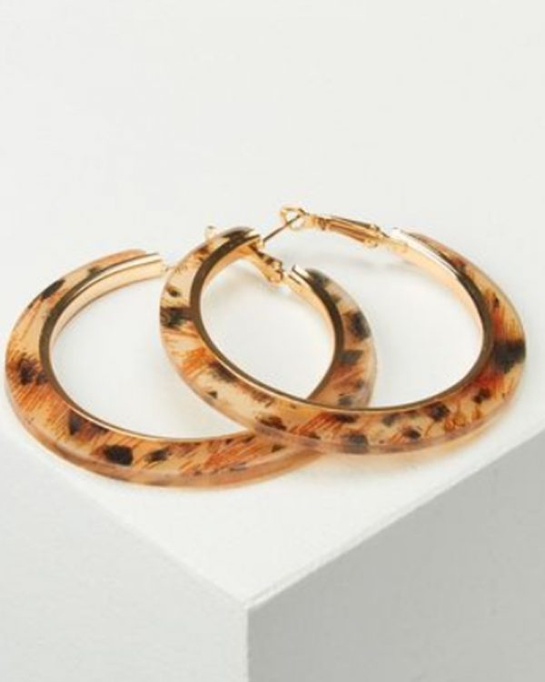 Animal hoop earrings