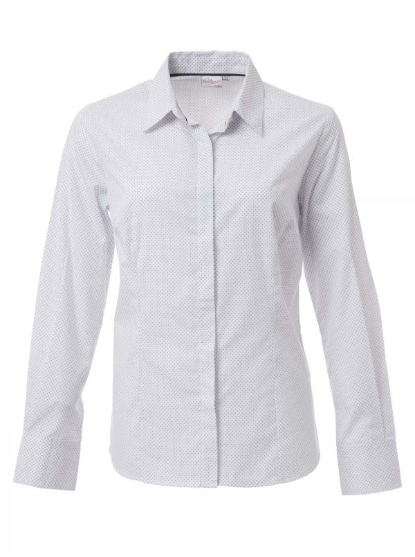 Ladies Cullinan Long Sleeve Blouse White