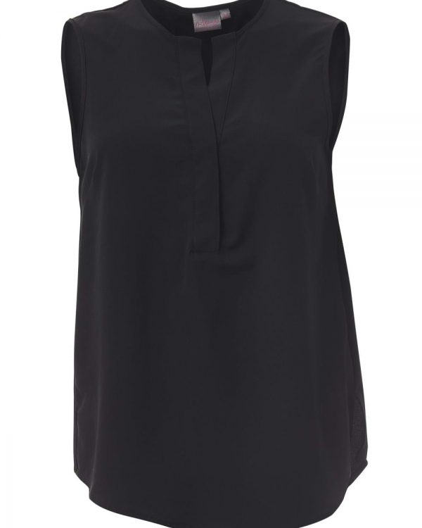 Ladies Kaylee Sleeveless Blouse Black