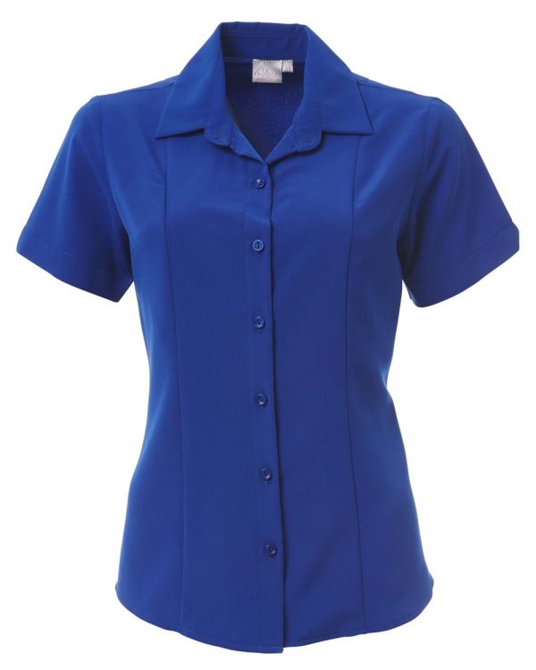 Ladies Zoe Short Sleeve Blouse Sapphire