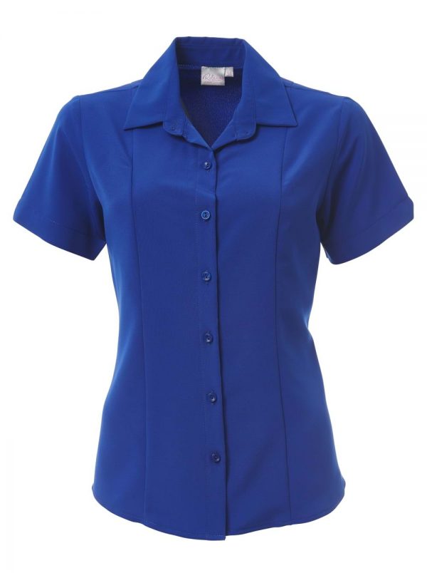 Ladies Zoe Short Sleeve Blouse Sapphire
