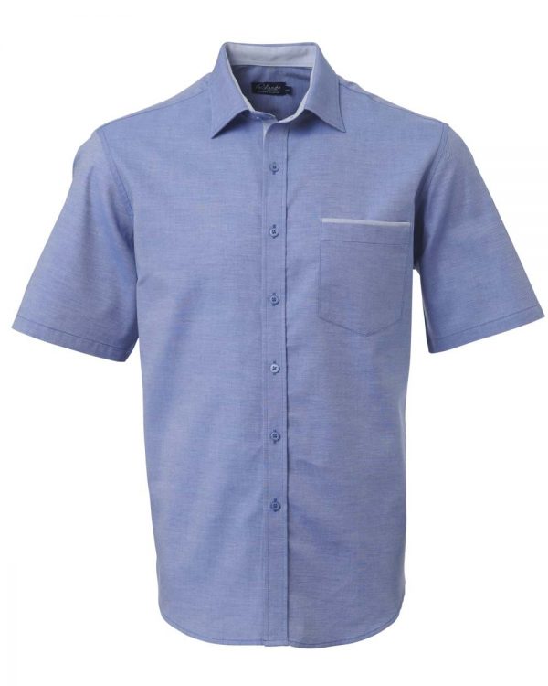 Mens Miller Short Sleeve Shirt French Blue