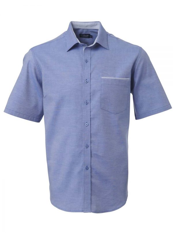 Mens Miller Short Sleeve Shirt French Blue