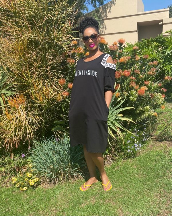 Cotton Knit Talent Dress - Black Front