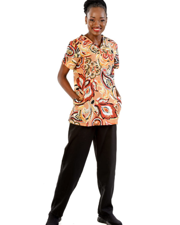 Rose Quartz A Scrub Tunic Front