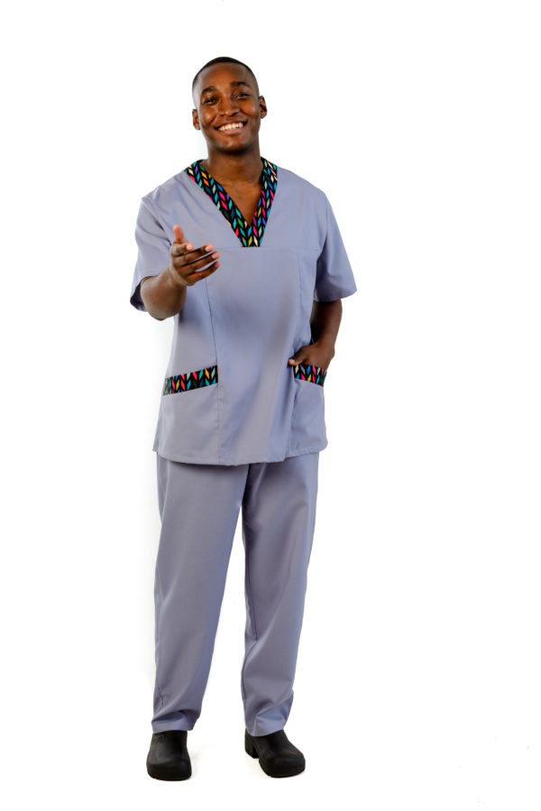 Tigers Eye B Scrub Tunic Front