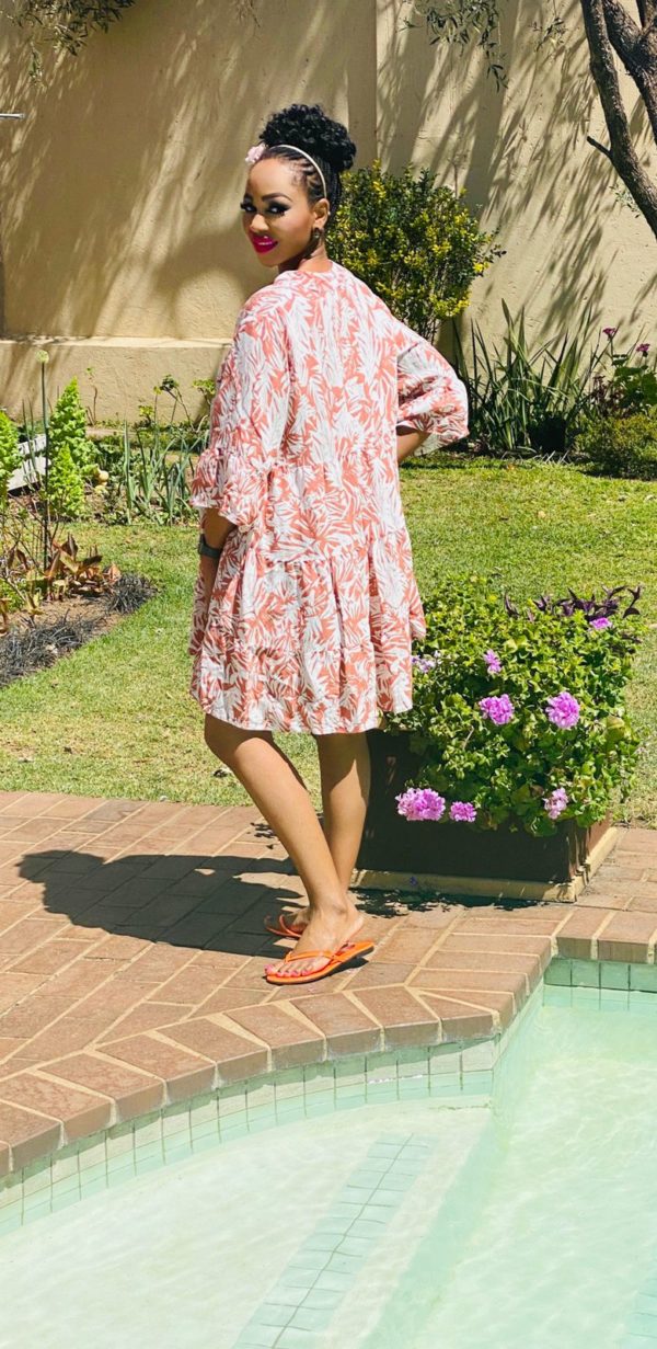 2 Frill Short Print Dress - Print 3